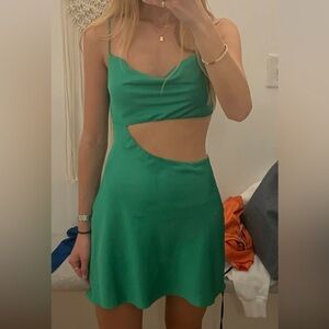 Green Cutout Dress